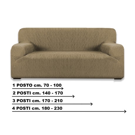 COPRIDIVANO EXTENSIBLE UNIVERSELLE DE VIENNE TAUPE