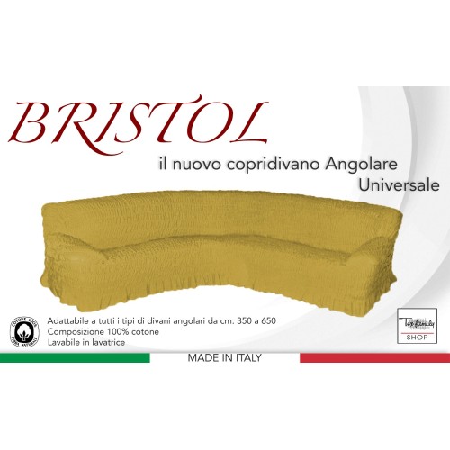 UNIVERSELLER ECKSOFABEZUG BRISTOL SOLID OCKER