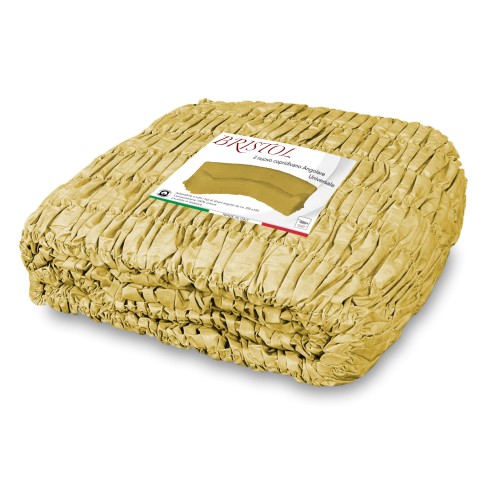 UNIVERSAL CORNER SOFA COVER BRISTOL SOLID OCHRE