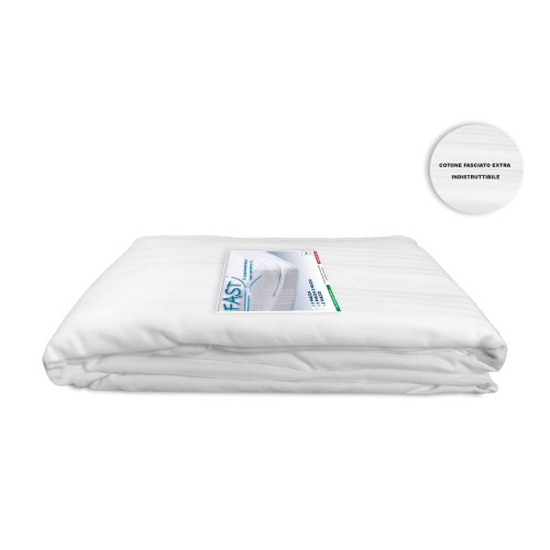 Surmatelas d’une seule pièce avec fermeture éclair en pur coton