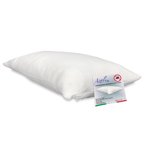 PAIR OF ANTI-MITE AND HYPOALLERGENIC JERSEY PILLOW COVER WITH ZIP