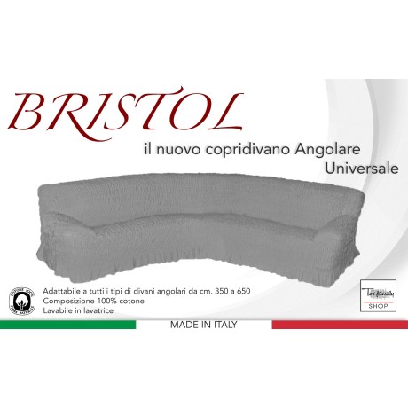 FUNDA DE SOFÁ ESQUINERA UNIVERSAL BRISTOL GREY PASSION