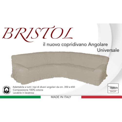 UNIVERSAL CORNER SOFA COVER BRISTOL CREAM PLAIN