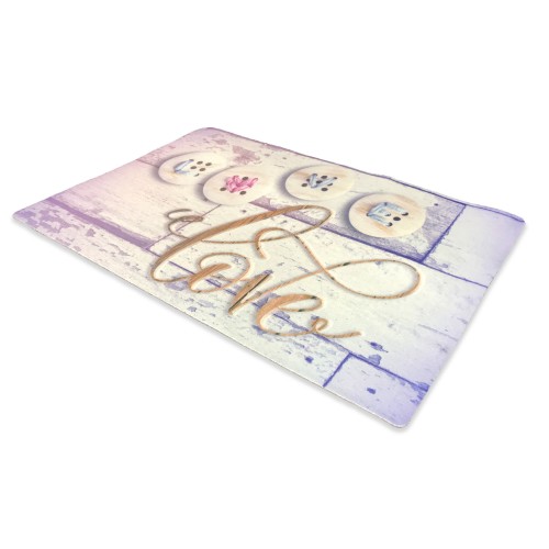 FELPUDO DIGITAL ALFOMBRA CM.40X60 BOTÓN DE AMOR