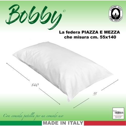 FUNDA DE ALMOHADA BOBBY TAMAÑO Y MEDIO cm. 55 x 140
