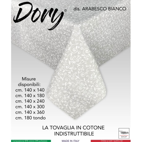 MANTEL DORY ARABESCO BLANCO