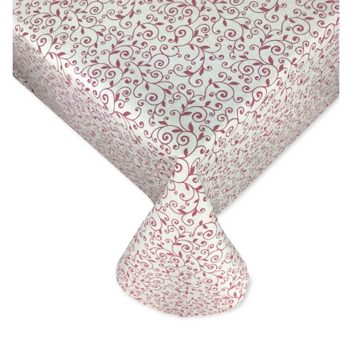 BAUMWOLL-TISCHDECKE DORY RED ARABESQUE
