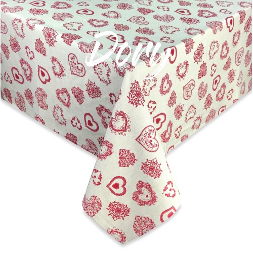 NAPPE TYROLIENNE DORY COEUR ROUGE en coton