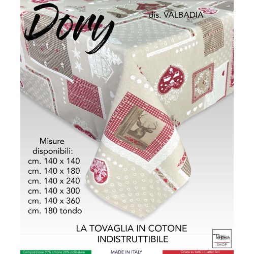 DORY TYROLEAN TABLECLOTH VALBADIA cotton
