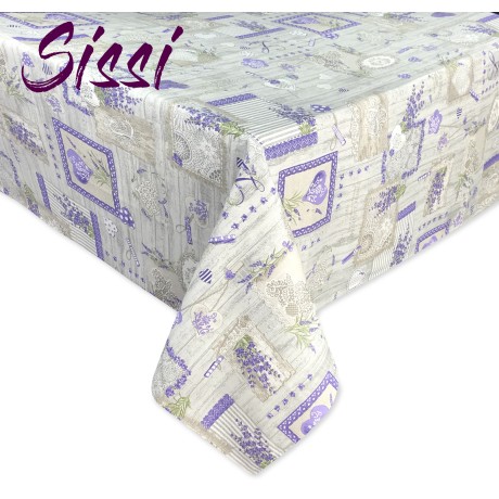 MANTEL DE ALGODÓN PROVENZAL LAVANDA CHÈRIE