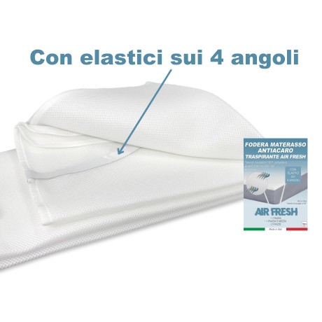 FUNDA DE COLCHÓN TRANSPIRABLE AIR FRESH CROSSBAR ANTIÁCAROS