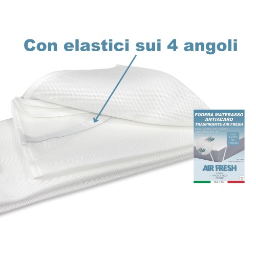 HOUSSE DE MATELAS Antimite BARRE TRANSVERSALE RESPIRANTE AIR Frais