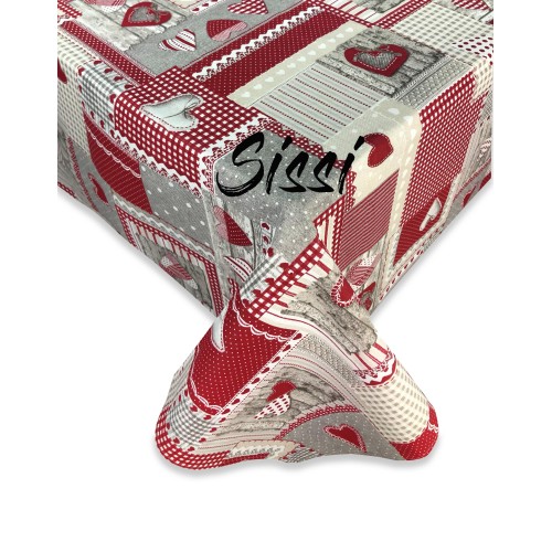 Nappe en coton SISSI APRICA ROSSO en coton