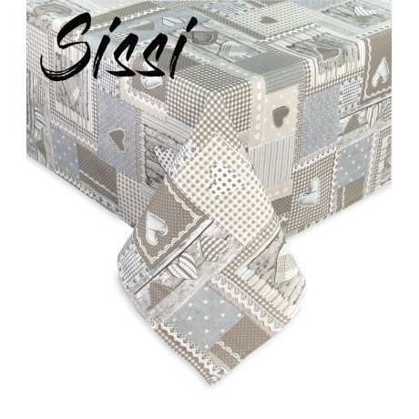 MANTEL SISSI EN ALGODÓN APRICA BEIGE