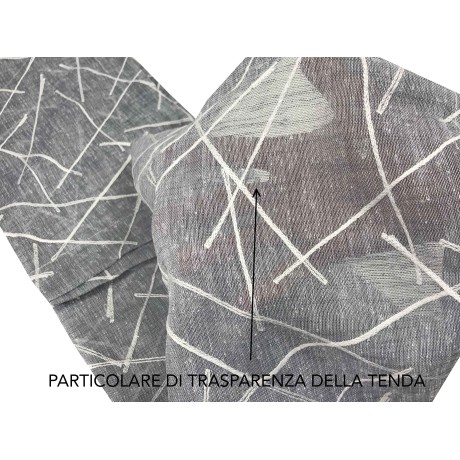 PAR DE CORTINAS DE CRISTAL MODERNAS 45 o 60 u 80 GIUSY GRIS