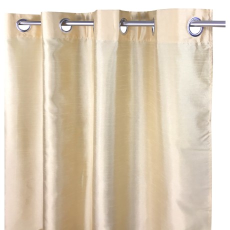 SOLID COLOR GOLDEN YELLOW CURTAIN CM.140X290 PACKAGED