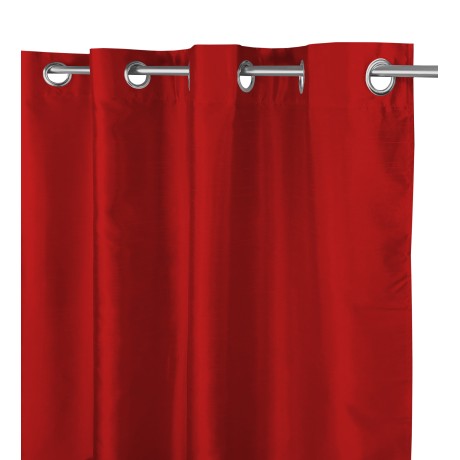 SOLID COLOR BURGUNDY RED CURTAIN CM.140X290 PACKAGED