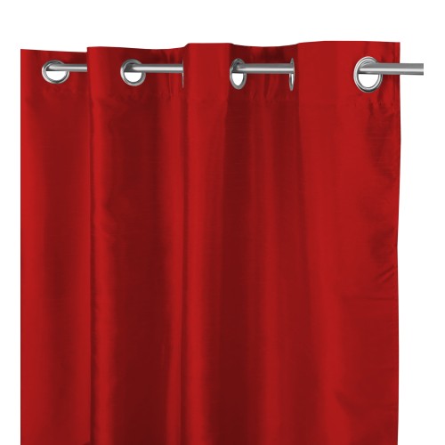 TENDA SHAY in tinta unita ROSSO BORDEAUX cm. 140X290 CONFEZIONATA