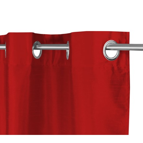 SOLID COLOR BURGUNDY RED CURTAIN CM.140X290 PACKAGED