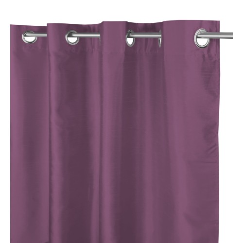 SHAY CURTAIN in solid color MAUVE PURPLE cm. 140X290 PACKAGED