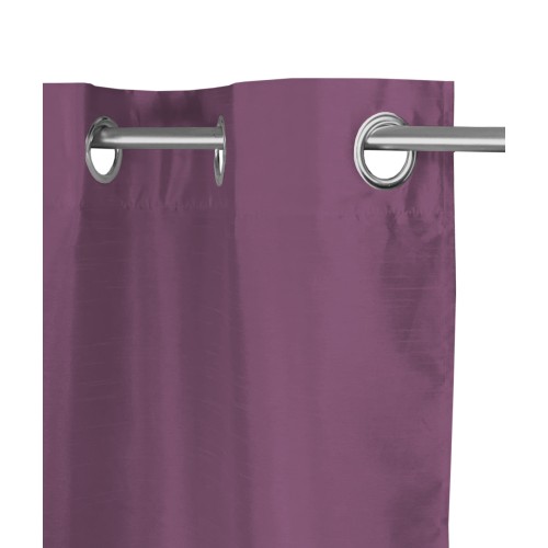 SHAY CURTAIN in solid color MAUVE PURPLE cm. 140X290 PACKAGED
