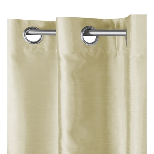 TENDA SHAY in tinta unita BEIGE PANNA cm. 140X290 CONFEZIONATA
