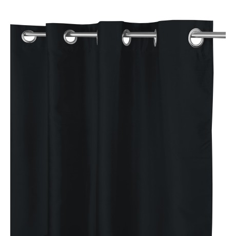 RIDEAU DE COULEUR UNIE NOIR CM.140X290 EMBALLÉ