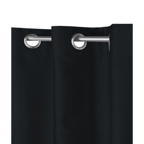 RIDEAU DE COULEUR UNIE NOIR CM.140X290 EMBALLÉ
