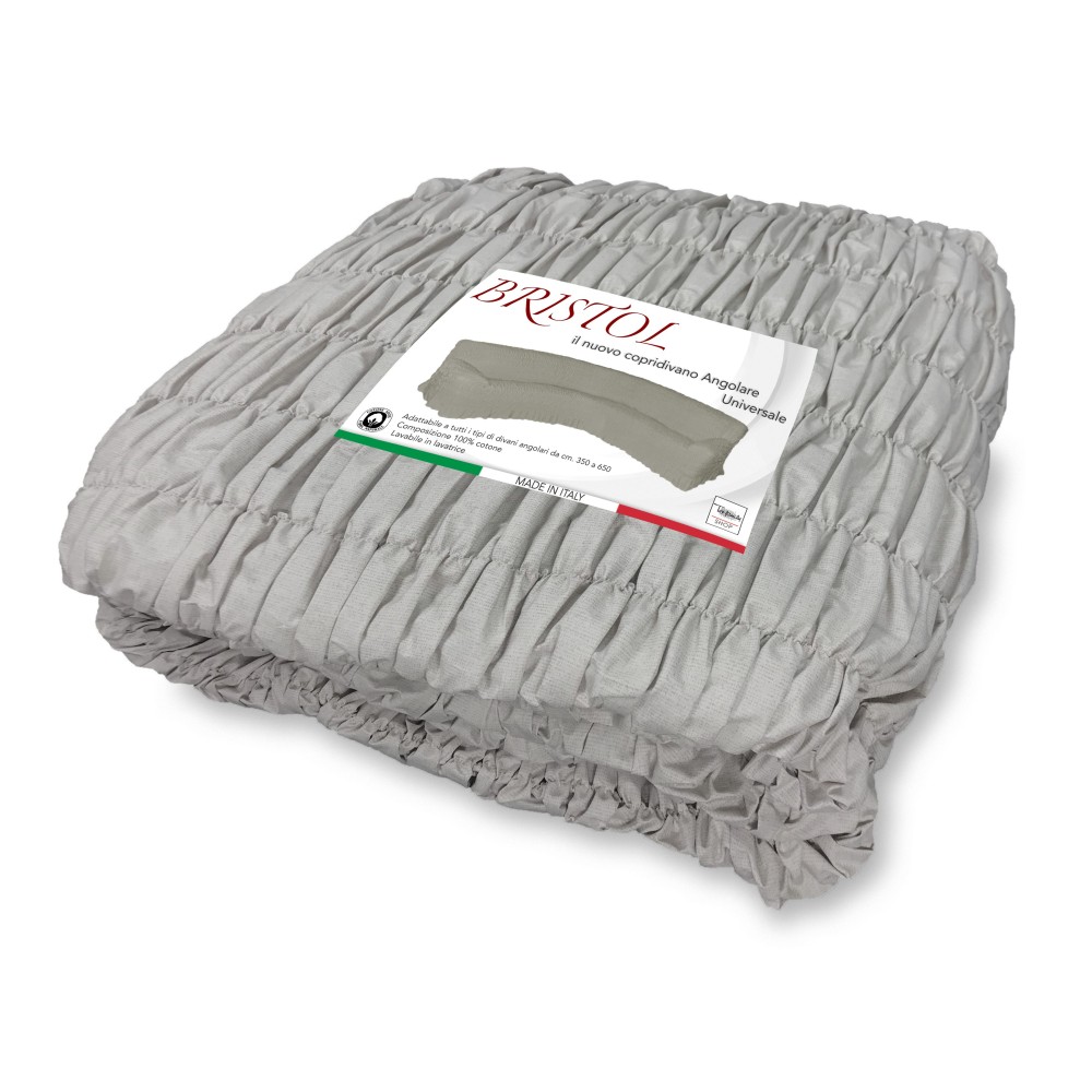 BRISTOL UNIVERSAL ECKSOFA BEZUG TAUBENGRAU EINFARBIG