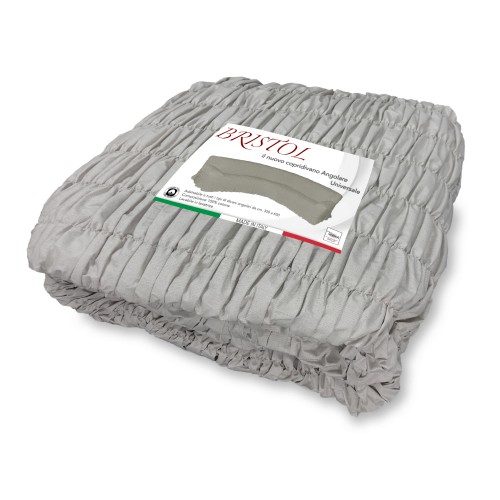 BRISTOL UNIVERSAL CORNER SOFA COVER DOVE GREY PLAIN