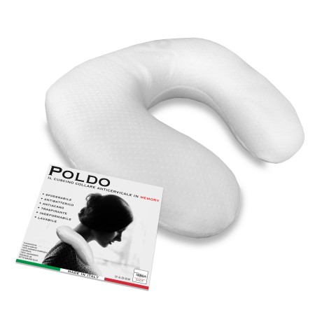 ALMOHADA DE CUELLO POLDO EN ESPUMA VISCOELÁSTICA PARA VIAJES