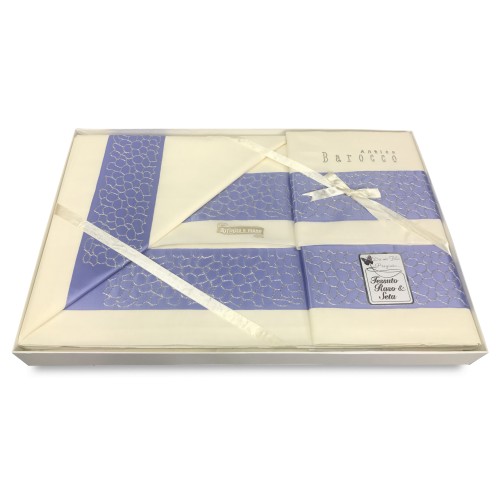 SHARON SHEET SET WITH LILAC DOUBLE RIM BRIDAL IDEA