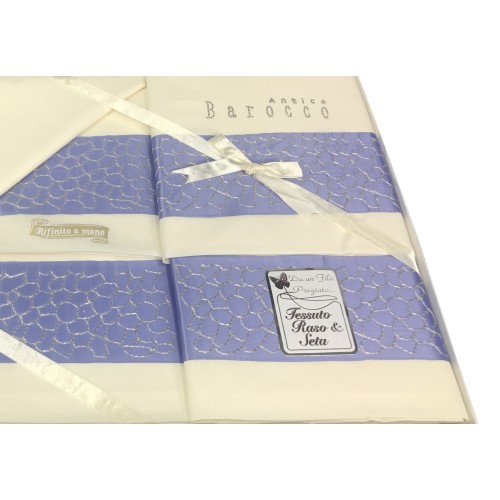 SHARON SHEET SET WITH LILAC DOUBLE RIM BRIDAL IDEA