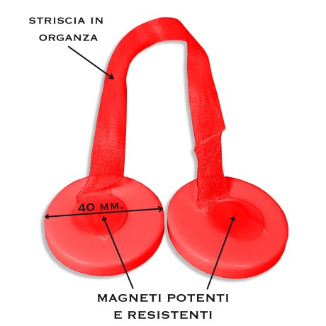 ROTE GARDINENMAGNETMAGNETE FÜR PERLMUTT-GARDINENSTOPPER