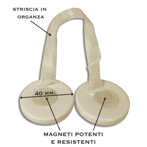 IMÁN TOPE DE CORTINA ELENA CREAM IMANES PARA CORTINAS TOPE DE CORTINA NÁCAR