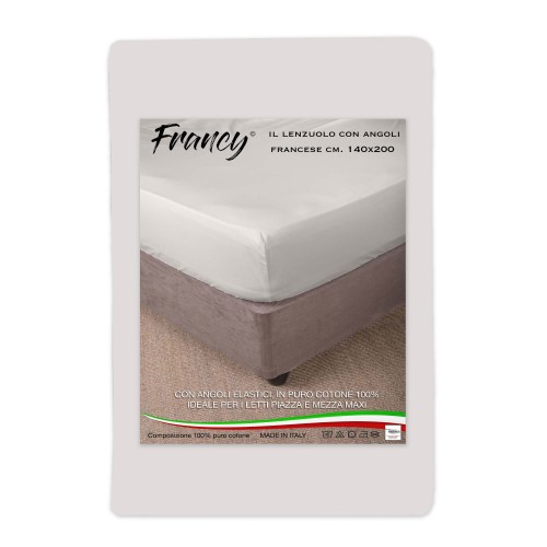 FEUILLE DE FRANCY AVEC LES COINS BEIGE FRANÇAIS 1 ET UN DEMI-CARRÉ DE 140 GRAND MAXI