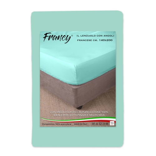 SÁBANA FRANKY CON ESQUINAS VERDE FRANCÉS 1 MAXI Y MEDIO GRANDE