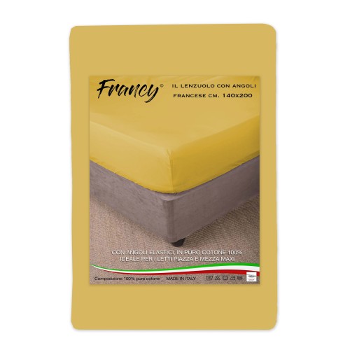 SÁBANA BAJERA FRANCY AMARILLO OCRE FRANCÉS 1 MAXI Y MEDIO GRANDE
