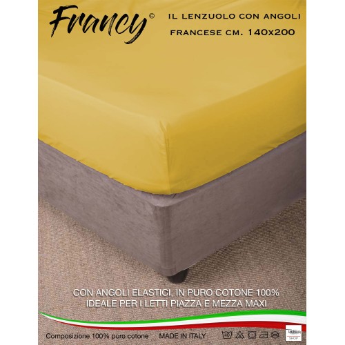 SÁBANA BAJERA FRANCY AMARILLO OCRE FRANCÉS 1 MAXI Y MEDIO GRANDE
