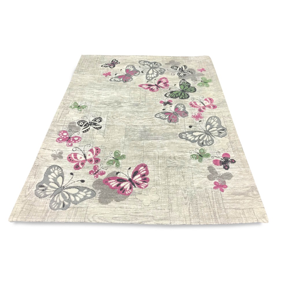 TAPPETO ANTISCIVOLO FARFALLE FUXIA TAPPETO ANTISCIVOLO FARFALLE FUXIA