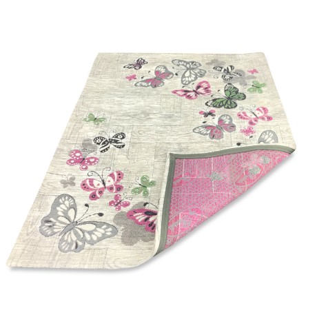 FUCHSIA BUTTERFLY NON-SLIP MAT