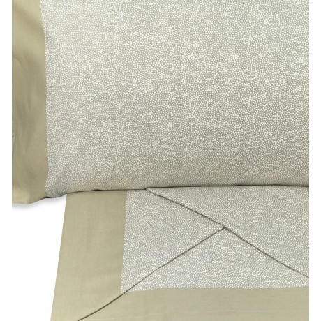 LES DRAPS DE LIT BORBONESE BEIGE EN PUR COTON