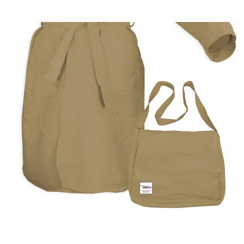 ALBORNOZ TÉCNICO PODDY DE MICROFIBRA gris tórtola beige