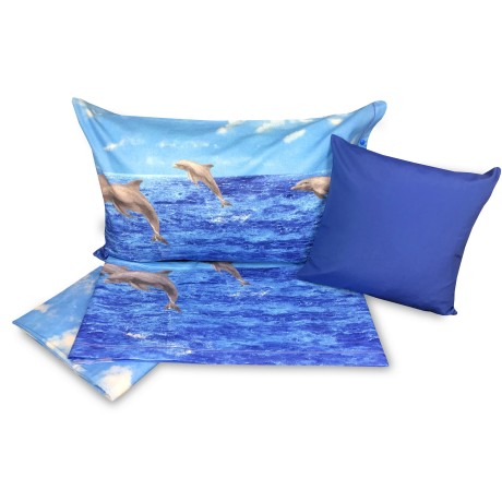 SET OF SHEETS NATURE SEA DOLPHINS
