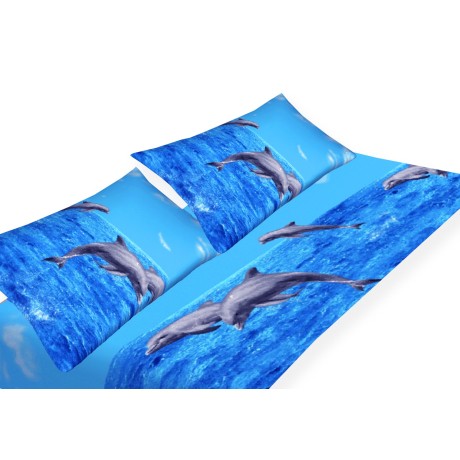 SET OF SHEETS NATURE SEA DOLPHINS