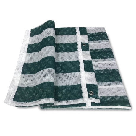 OUTDOOR MOSQUITO NET AWNING, GARDEN RETONE GREEN STRIPE IN TWO SIZES