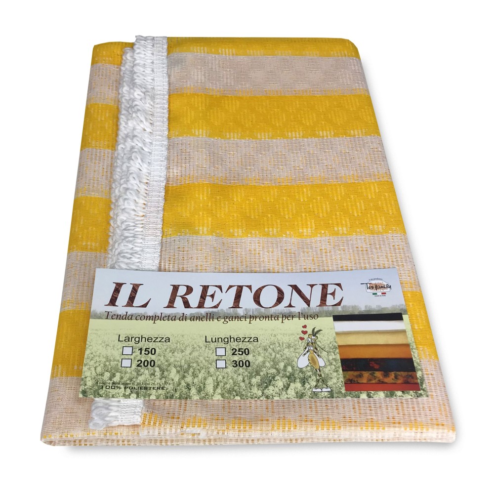 OUTDOOR GARDEN NET CURTAIN YELLOW STRIPE IN TWO SIZES OUTDOOR GARDEN NET CURTAIN YELLOW STRIPE IN TWO SIZES