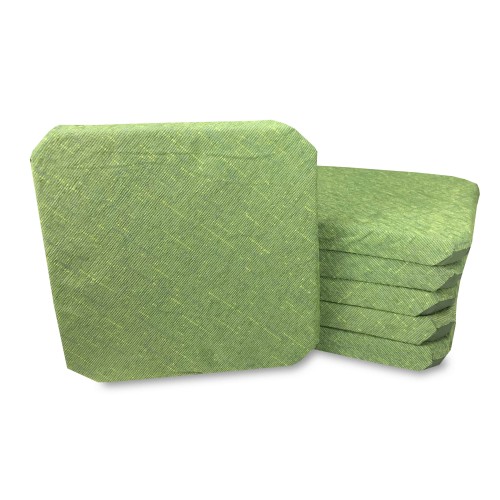 SOLID COLOR CHAIR COVER IN GREEN CHENILLE FABRIC