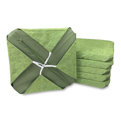 SOLID COLOR CHAIR COVER IN GREEN CHENILLE FABRIC