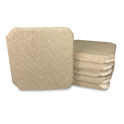 FUNDA DE SILLA CON ALAS DE COLOR LISO EN TELA CHENILLA BEIGE